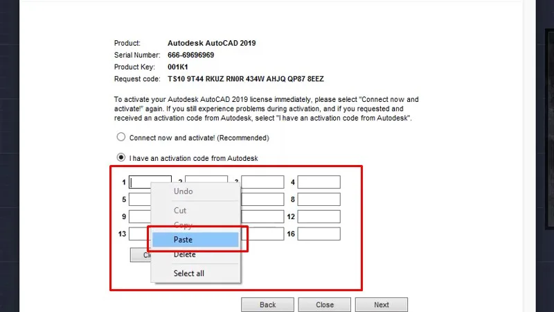 Paste vào ô số 1 như hình