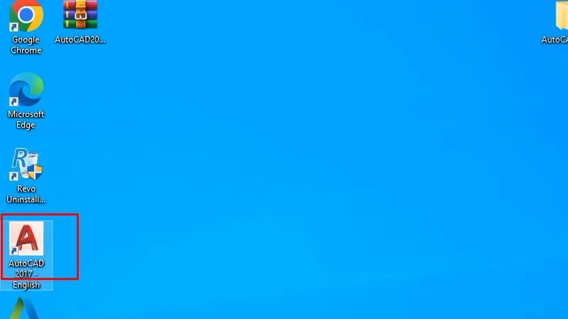 Mở lại Autocad 2017